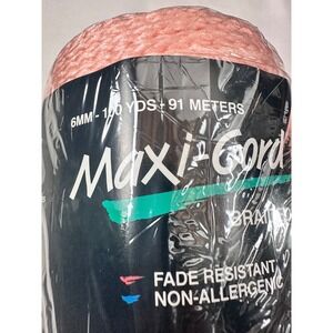 Maxi Cord Braided Cord Peach Color 6mm 100 Yds Fade Resistant Non Allergenic